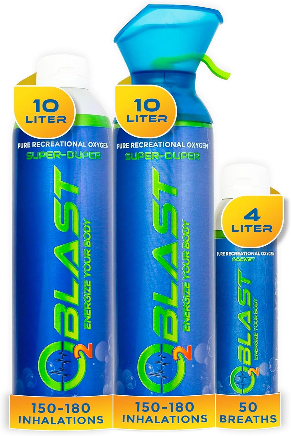 O2 Blast – Pure Oxygen for Energy, Recovery & Performance - 10-Liter a