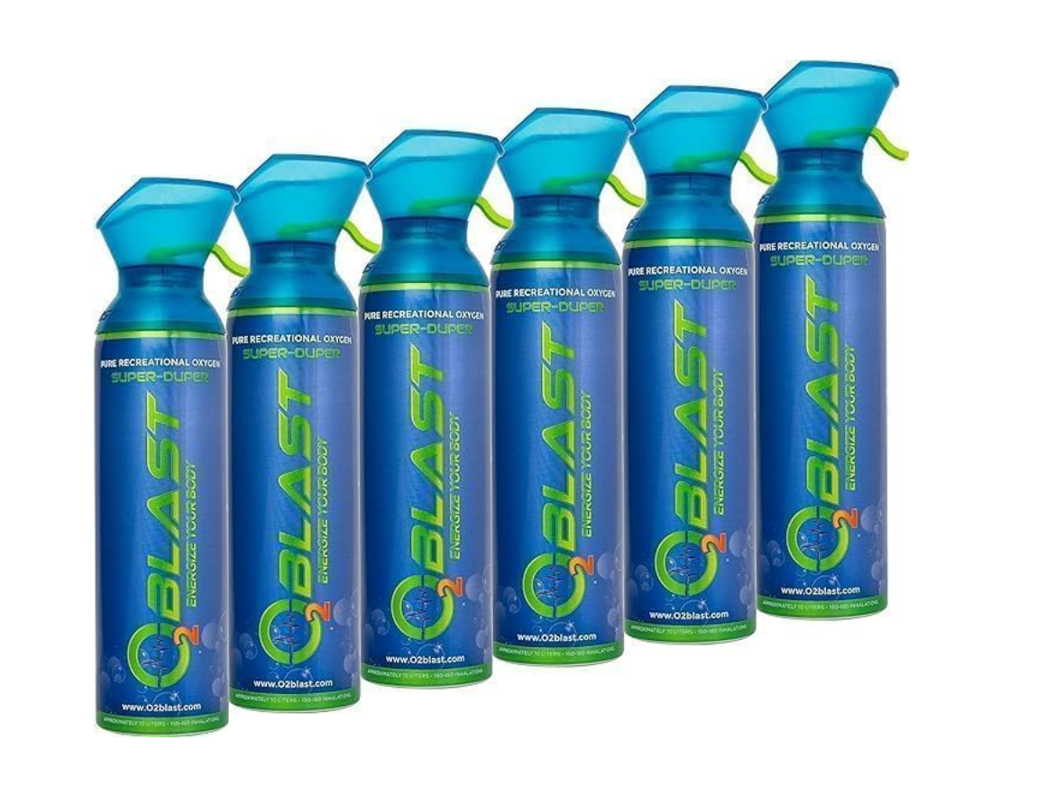 O2 Blast – Pure Oxygen for Energy Lift - 10L Mask 6-Pack